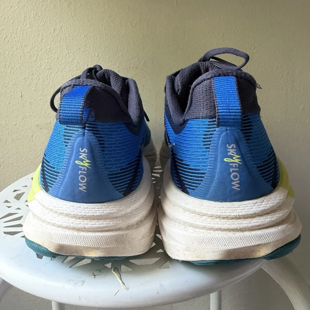 Hoka Skyflow Running Sneakers Mens 9 D Blue Gym Run Shoes 1151197